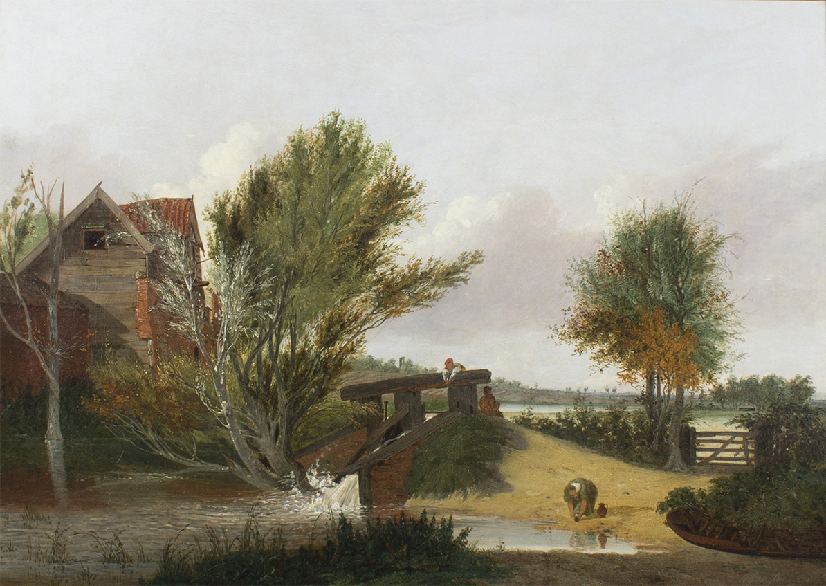 Alfred Stannard Lockgate on the River Yare